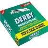 DERBY PROFESSIONAL SINGLE EDGE RAZOR BLADES, 100 UNITS.5