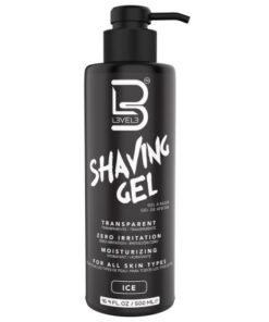 LEVEL 3 SHAVING GEL – STRAIGHT SHAVING GEL – NON-IRRITATING – L3 REFRESHING SMELL – NO HOT TOWEL NEEDED