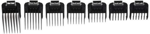 ANDIS 7 PIECE SNAP-ON BLADE COMB SET BLACK (01380)-