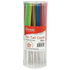 ANNIE PREMIUM PIN TAIL COMB, ASSORTMENT OF COLORS