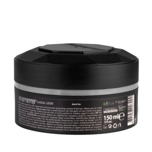 GUMMY PROFESSIONAL CASUAL STYLING WAX, VITAMIN B5 (PANTHENOL), PARABEN AND ALCOHOL FREE, EDGE CONTROL, EXTREME LOOK, CREAMY STRUCTURE, 150 ML...