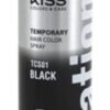 KISS TINTATION - BLACK TEMPORARY COLOR SPRAY, 2.82 OZ