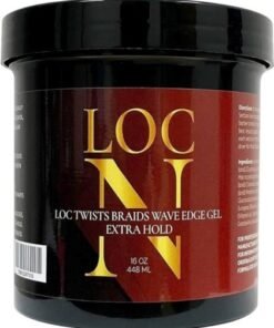 LOC N GEL TWISTS BRAID WAVE EDGE GEL EXTRA HOLD 16FL OZ 448ML