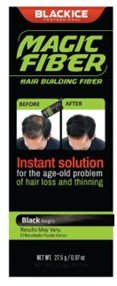 MAGIC FIBER - HAIR BUILDING FIBER, INSTANT FULL HAIR, BLACK